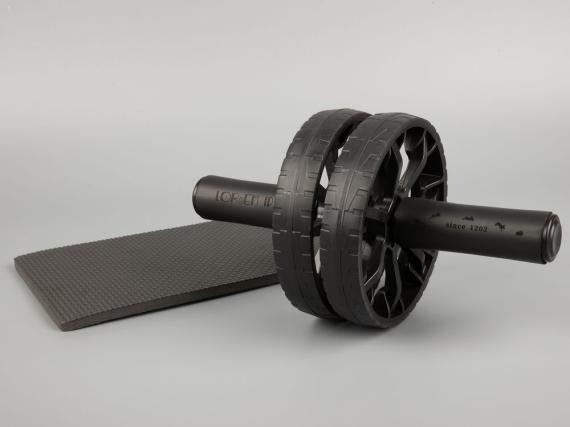 Ролик для пресса с ковриком Presswork, черный