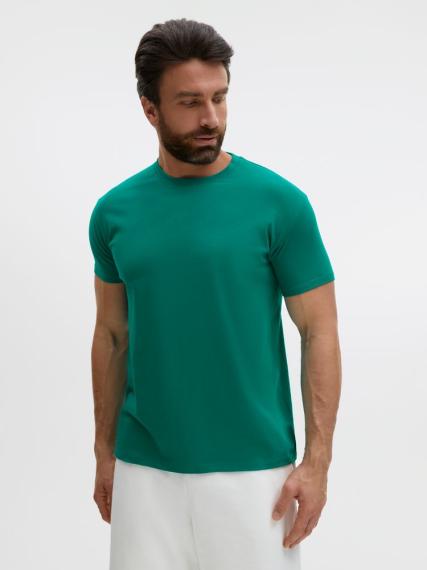 Футболка Regent 150 зеленая (изумрудная), размер M