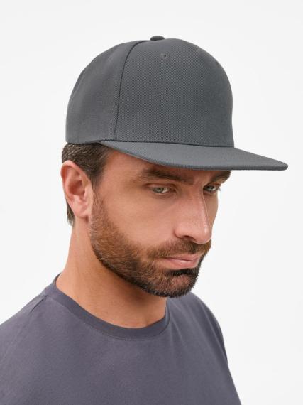 Бейсболка Epicore с прямым козырьком, серая