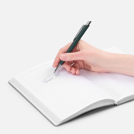 Ручка шариковая Konvent, матовая, зеленая