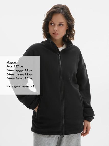 Куртка флисовая унисекс Nebo, черная, размер L