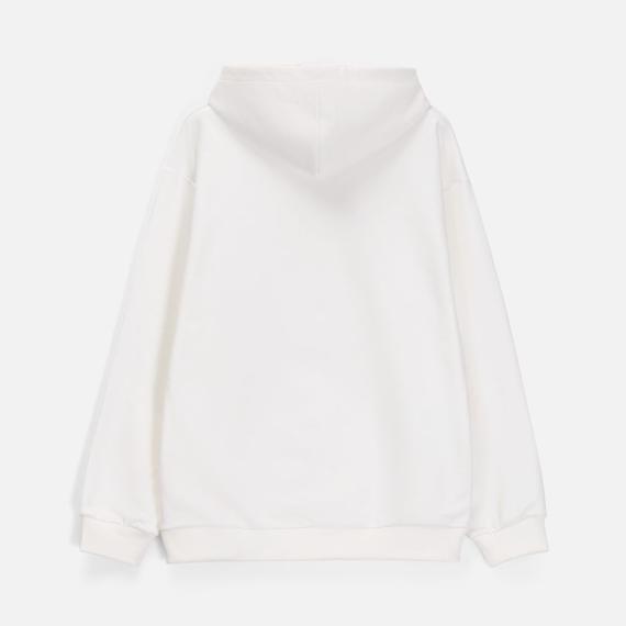 Худи унисекс оверсайз Songo, молочно-белое, размер M/L