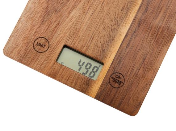 Кухонные весы из акации «Home Chef»