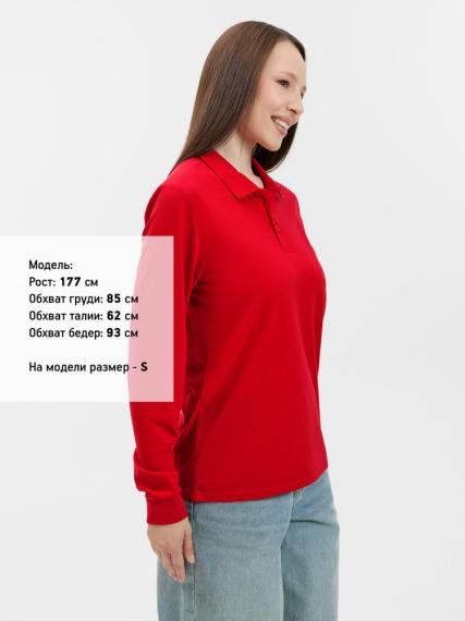 Рубашка поло с длинным рукавом Prime LSL, красная, размер XS