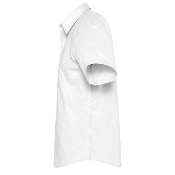 Рубашка мужская с коротким рукавом Brisbane белая, размер S