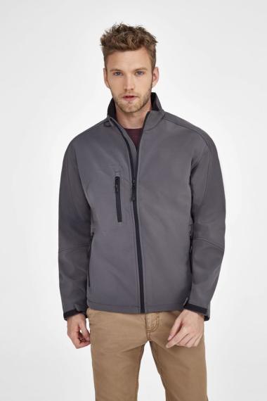 Куртка мужская на молнии Relax 340 темно-серая, размер L