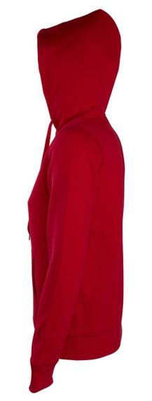 Толстовка женская на молнии с капюшоном Seven Women, красная, размер XL