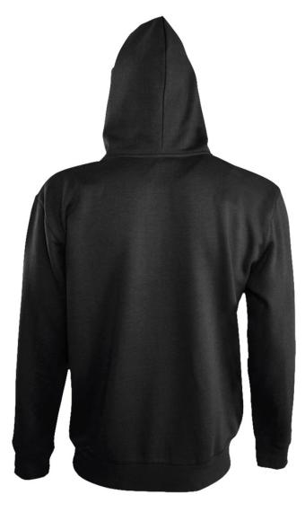 Толстовка мужская Soul men 290 с контрастным капюшоном черная, размер XL
